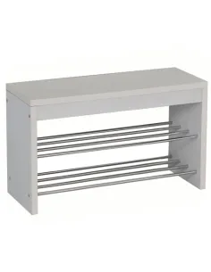 Laviță cu Dulap pentru Încălțăminte LUSIA, hol, 80x30x47 cm, MDF și metal | MobilaOK