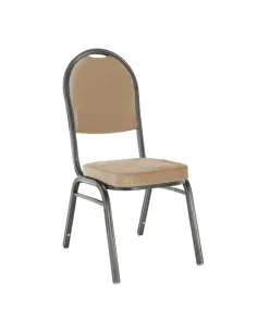 Scaun JEFF 2 NEW, birou, 44x50x91 cm, tesatura bej/cadru gri | MobilaOK