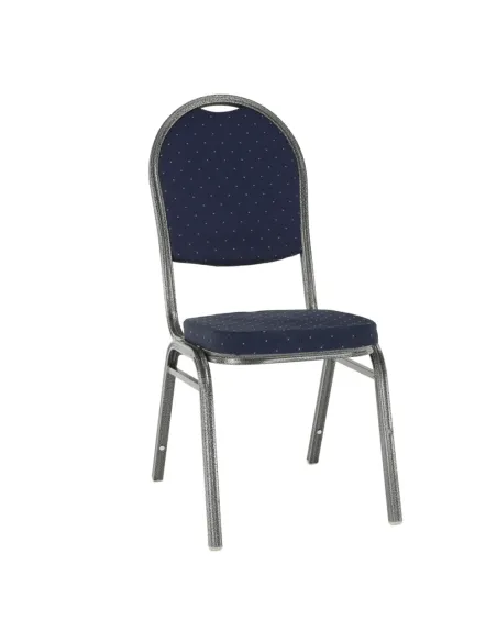 Scaun JEFF 2 NEW, birou/ședințe, 44x59x91 cm, textil albastru/cadru gri | MobilaOK
