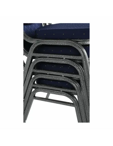 Scaun JEFF 2 NEW, birou/ședințe, 44x59x91 cm, textil albastru/cadru gri | MobilaOK