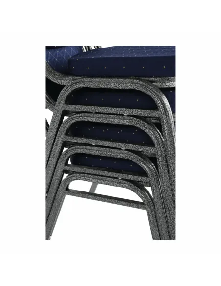 Scaun JEFF 2 NEW, birou/ședințe, 44x59x91 cm, textil albastru/cadru gri | MobilaOK
