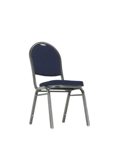Scaun JEFF 2 NEW, birou/ședințe, 44x59x91 cm, textil albastru/cadru gri | MobilaOK