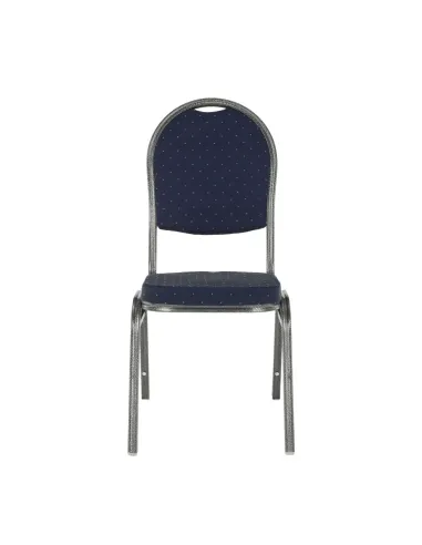 Scaun JEFF 2 NEW, birou/ședințe, 44x59x91 cm, textil albastru/cadru gri | MobilaOK