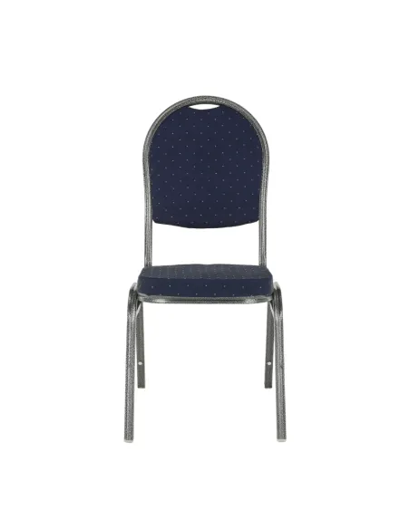 Scaun JEFF 2 NEW, birou/ședințe, 44x59x91 cm, textil albastru/cadru gri | MobilaOK