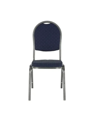 Scaun JEFF 2 NEW, birou/ședințe, 44x59x91 cm, textil albastru/cadru gri | MobilaOK