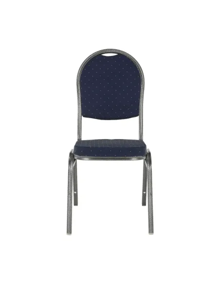 Scaun JEFF 2 NEW, birou/ședințe, 44x59x91 cm, textil albastru/cadru gri | MobilaOK