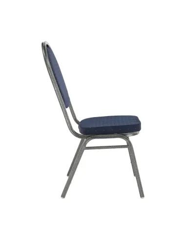 Scaun JEFF 2 NEW, birou/ședințe, 44x59x91 cm, textil albastru/cadru gri | MobilaOK