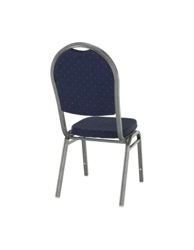Scaun JEFF 2 NEW, birou/ședințe, 44x59x91 cm, textil albastru/cadru gri | MobilaOK
