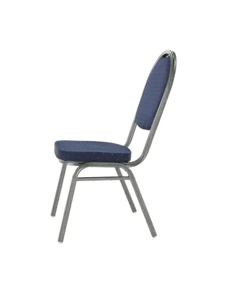 Scaun JEFF 2 NEW, birou/ședințe, 44x59x91 cm, textil albastru/cadru gri | MobilaOK