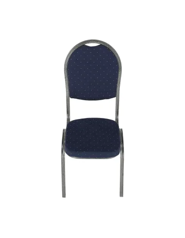 Scaun JEFF 2 NEW, birou/ședințe, 44x59x91 cm, textil albastru/cadru gri | MobilaOK