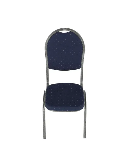 Scaun JEFF 2 NEW, birou/ședințe, 44x59x91 cm, textil albastru/cadru gri | MobilaOK