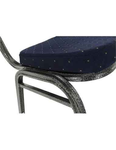 Scaun JEFF 2 NEW, birou/ședințe, 44x59x91 cm, textil albastru/cadru gri | MobilaOK
