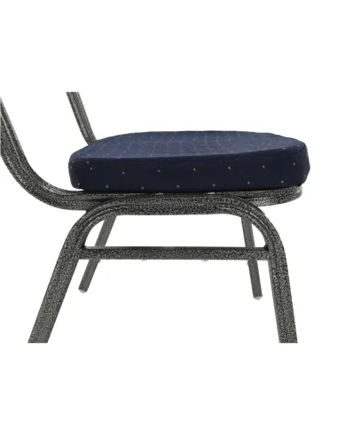 Scaun JEFF 2 NEW, birou/ședințe, 44x59x91 cm, textil albastru/cadru gri | MobilaOK