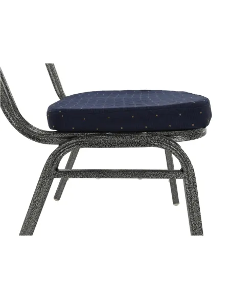 Scaun JEFF 2 NEW, birou/ședințe, 44x59x91 cm, textil albastru/cadru gri | MobilaOK
