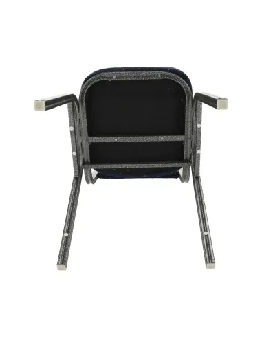 Scaun JEFF 2 NEW, birou/ședințe, 44x59x91 cm, textil albastru/cadru gri | MobilaOK