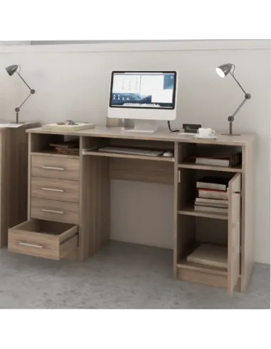 masă PC, stejar sonoma, B9 NEW | MobilaOK