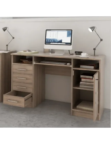 masă PC, stejar sonoma, B9 NEW | MobilaOK