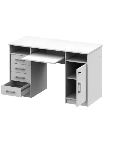masă PC, alb, B9 NEW | MobilaOK