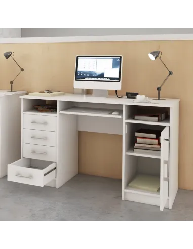masă PC, alb, B9 NEW | MobilaOK