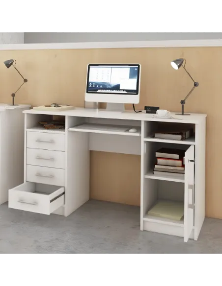 masă PC, alb, B9 NEW | MobilaOK