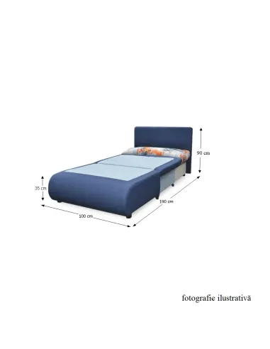 Fotoliu KENY NEW, living, 100x90x87 cm, Textil, KONDELA | MobilaOK