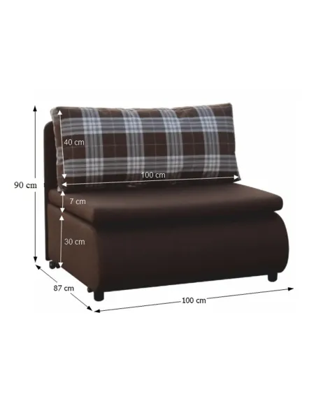 Fotoliu KENY NEW, living, 100x90x87 cm, Textil, KONDELA | MobilaOK