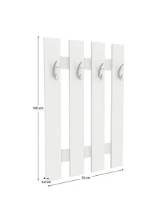 Cuier perete, KORADO NEW KV11, hol/dormitor/birou, 70x100x3.2 cm, PAL melaminat | MobilaOK 2