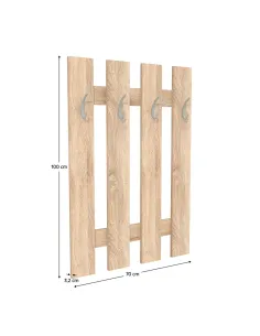 Cuier perete, KORADO NEW KV11, hol/dormitor, 70x100x3.2 cm, PAL melaminat | MobilaOK 2