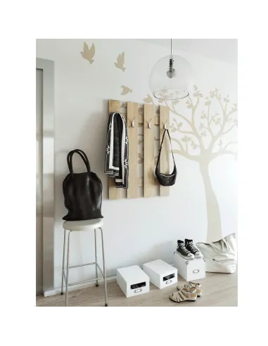 Cuier perete, KORADO NEW KV11, hol/dormitor, 70x100x3.2 cm, PAL melaminat | MobilaOK