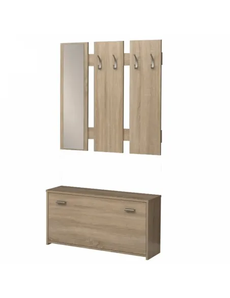 Ladă hol 03 NEW, mobilier hol, 91,8x25x200 cm, PAL melaminat | MobilaOK