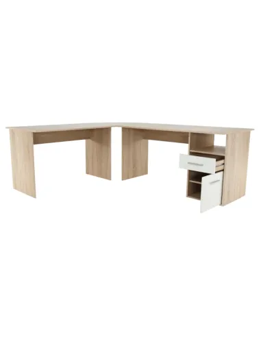 Masă PC | MAURUS NEW MA11 | birou | 203.4x175.9x70.3 cm | PAL melaminat | MobilaOK
