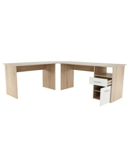 Masă PC | MAURUS NEW MA11 | birou | 203.4x175.9x70.3 cm | PAL melaminat | MobilaOK