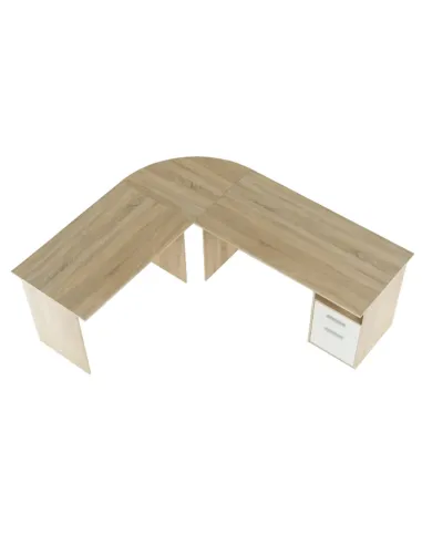 Masă PC | MAURUS NEW MA11 | birou | 203.4x175.9x70.3 cm | PAL melaminat | MobilaOK