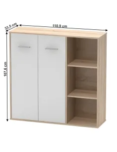 Dulap, MAURUS NEW MA32, dormitor/hol/living, 110.9x33.5x107.6 cm, PAL melaminat | MobilaOK 2
