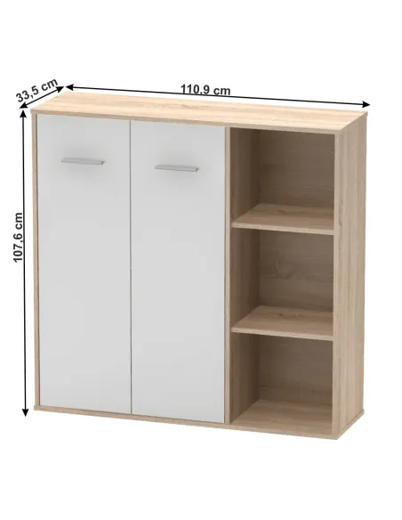 Dulap, MAURUS NEW MA32, dormitor/hol/living, 110.9x33.5x107.6 cm, PAL melaminat | MobilaOK
