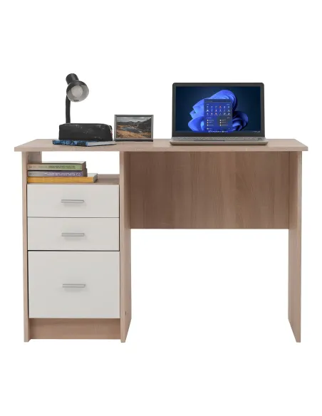 Masă PC SAMSON NEW pentru birou, 110x55x76.1 cm, din PAL melaminat | MobilaOK