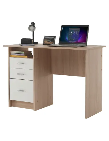 Masă PC SAMSON NEW pentru birou, 110x55x76.1 cm, din PAL melaminat | MobilaOK
