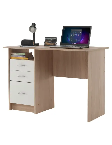 Masă PC SAMSON NEW pentru birou, 110x55x76.1 cm, din PAL melaminat | MobilaOK