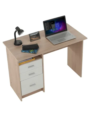 Masă PC SAMSON NEW pentru birou, 110x55x76.1 cm, din PAL melaminat | MobilaOK