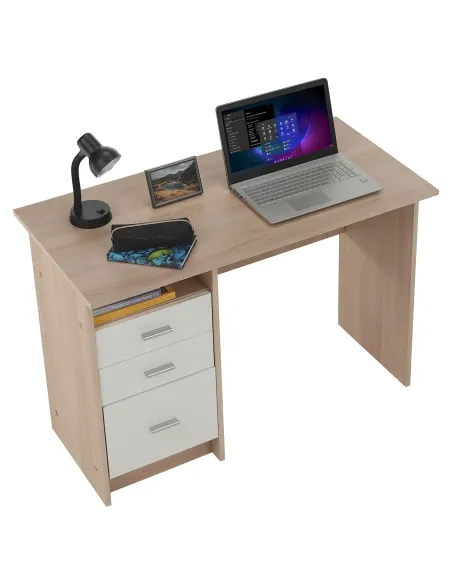 Masă PC SAMSON NEW pentru birou, 110x55x76.1 cm, din PAL melaminat | MobilaOK