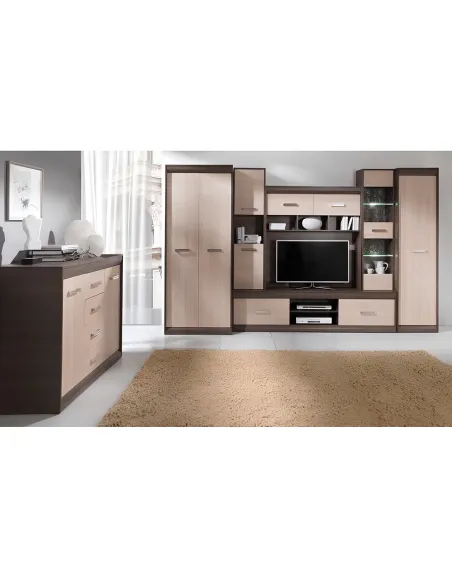 Mobilier de living KORINA, 330x200x40-54 cm, PAL melaminat și MDF | MobilaOK