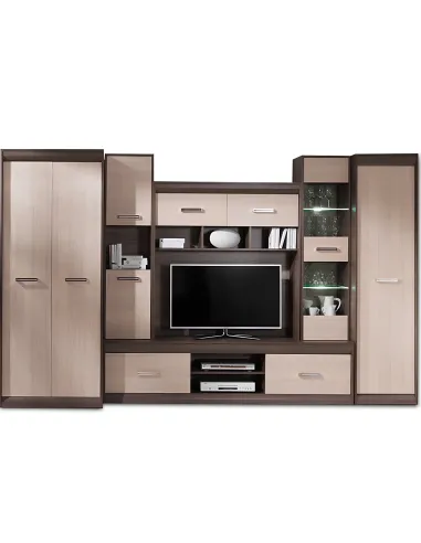 Mobilier de living KORINA, 330x200x40-54 cm, PAL melaminat și MDF | MobilaOK