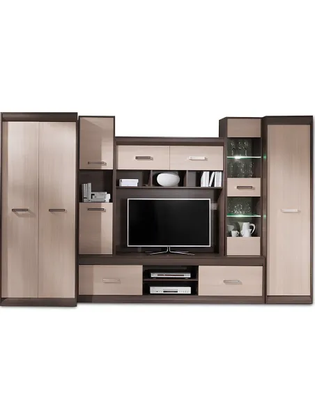 Mobilier de living KORINA, 330x200x40-54 cm, PAL melaminat și MDF | MobilaOK