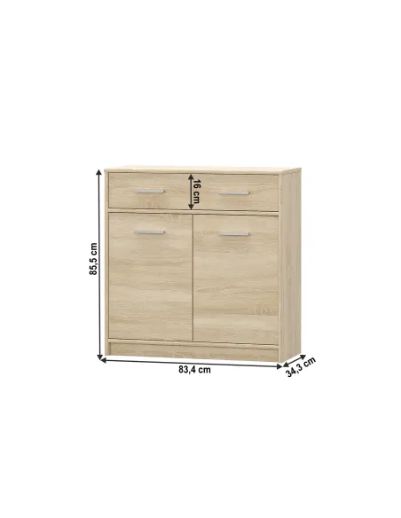 Scrin TEYO, dormitor/hol, 83.4x34.3x85.5 cm, PAL melaminat | MobilaOK