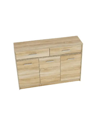 Comodă 3D2S, dormitor copii, 123.2x34.3x85.5 cm, PAL melaminat | MobilaOK