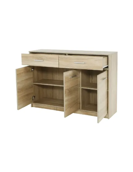 Comodă 3D2S, dormitor copii, 123.2x34.3x85.5 cm, PAL melaminat | MobilaOK