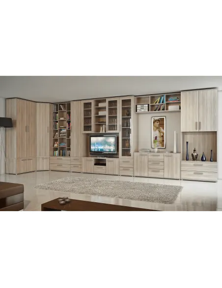 Dulap DUNAJ Tip 2, dormitor/hol, 87x43.5x1.6 cm, PAL stejar sonoma | MobilaOK