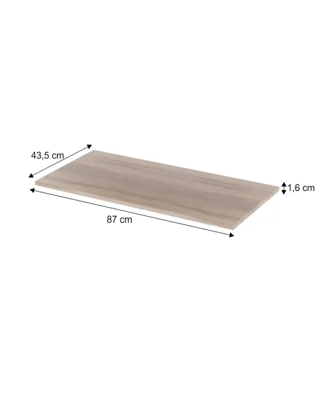 Dulap DUNAJ Tip 2, dormitor/hol, 87x43.5x1.6 cm, PAL stejar sonoma | MobilaOK