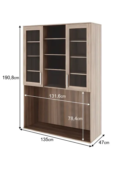Dulap TV DUNAJ, living, 135 x 190.8 x 47 cm, PAL melaminat | MobilaOK