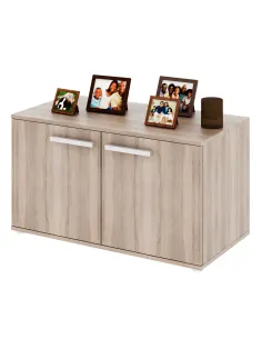 Dulap DUNAJ, hol/dormitor, 90x50.8x47 cm, PAL melaminat stejar sonoma | MobilaOK